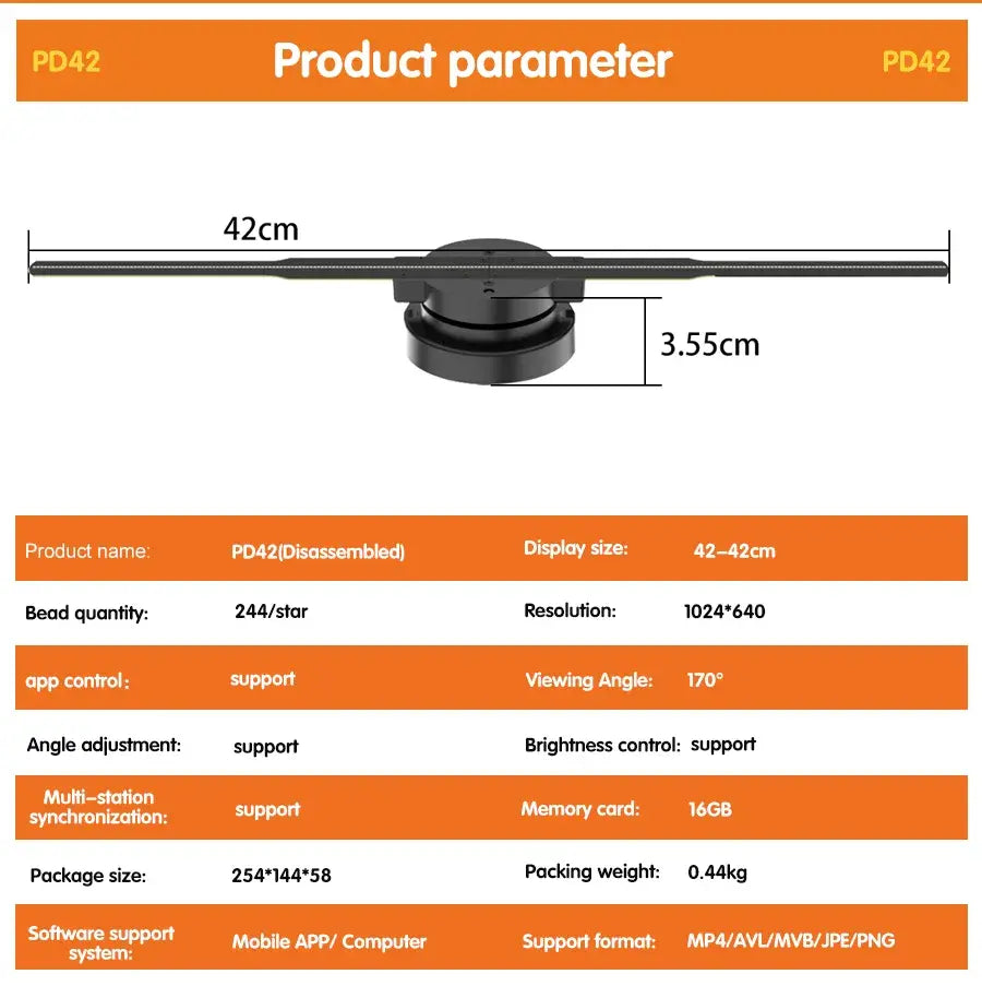 3D Display Fan